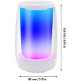 مكبرات بلوتوث لا سلكية بإضاءة led rgb المميز مع 11 وضع اضاءة وصوت ستيريو وبطاقة tf