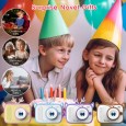 كاميرا أطفال بتصميم غزال لون أصفر وزهري