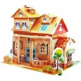 لعبة أحجية كرتون ثلاثية الأبعاد من JB DIY Toy من 4 طبقات بتصميم بيت