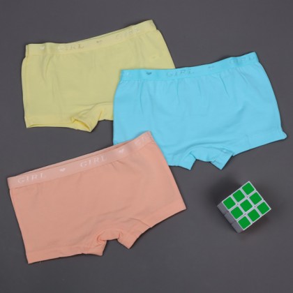 طقم داخلي بناتي (3 قطع) للبنات بثلاث ألوان