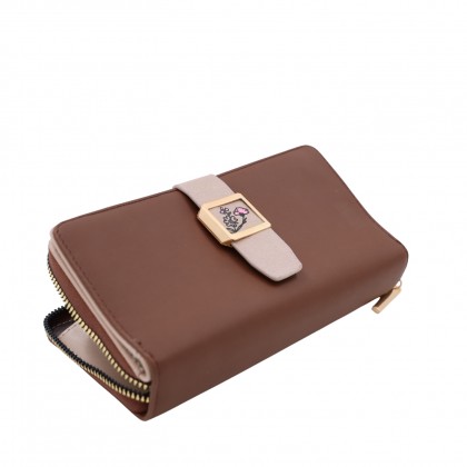 جزدان 19 * 10 سم لون بني غامق