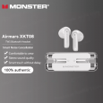 سماعات رأس لاسلكية TWS باللون الأبيض MONSTER XKT08