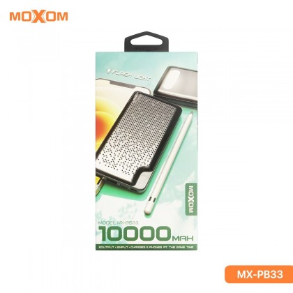 بوربانك موكسوم MX-Pb33 10000mAh  عالية الجودة مع ضوء فلاش