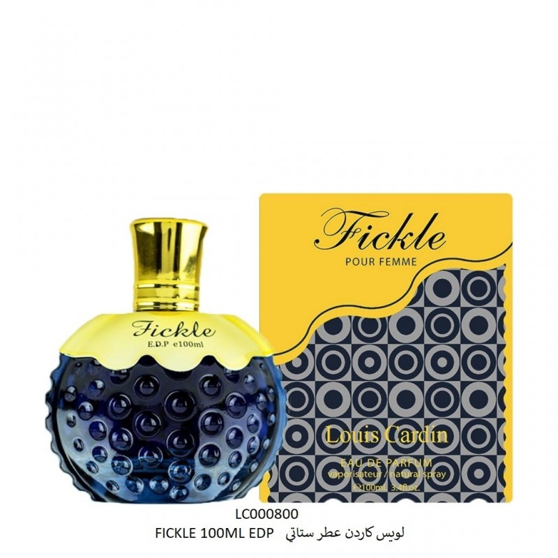 عطر فيكل من لويس كاردين للنساء حجم 100 مل- fickle EDP by louis cardin for women 100 ml