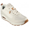 Skechers Men's Uno - Layover Shoes-حذاء سكيتشرز أونو - لاايوفر للرجال لون أوف وايت ونعل أبيض