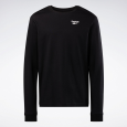Reebok Mens' Identity Small Logo Long Sleeve Tee Black