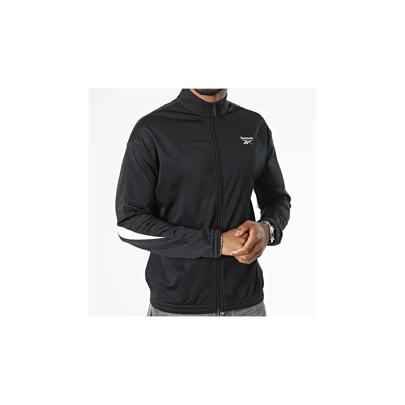 Reebok Unisex' Identity Small Logo Track Jacket -Black