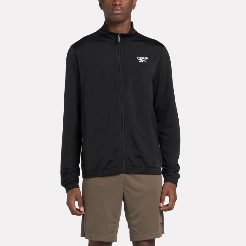 Reebok Unisex' Identity Small Logo Track Jacket -Black