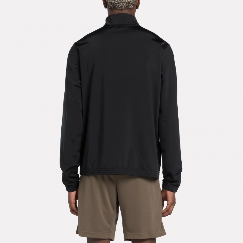 Reebok Unisex' Identity Small Logo Track Jacket -Black