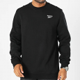 Reebok Men's Ri Left Chest Logo Crew Sweatshirt -Black