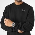 Reebok Men's Ri Left Chest Logo Crew Sweatshirt -Black
