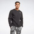 Reebok Men's Ri Left Chest Logo Crew Sweatshirt -Black