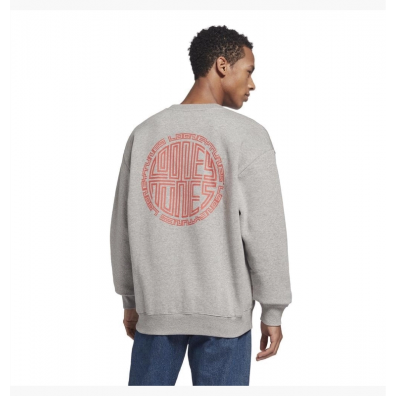 Reebok Men's x Looney Tunes Sweatshirt- Grey