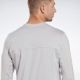 Reebok Men Activchill Long-Sleeve Top Athlete Sweatshirt- Grey