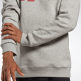 Reebok Men's Identity Fleece Crew Sweatshirt- Grey