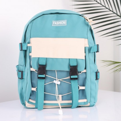 حقيبة مدرسية حجم 16 انش لون تركواز