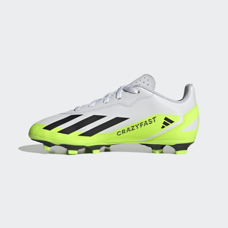 Adidas Kids X Crazyfast.4 Flexible Ground Boots - White