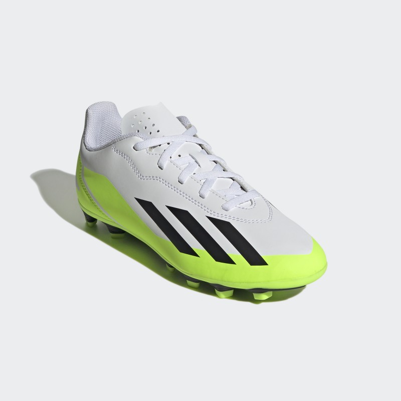 Adidas Kids X Crazyfast.4 Flexible Ground Boots - White