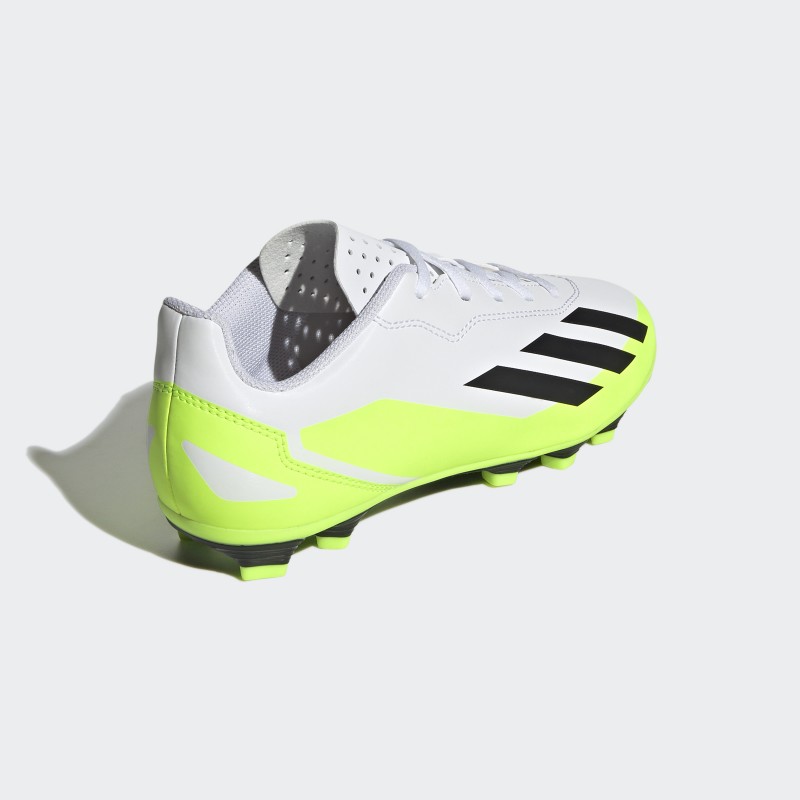 Adidas Kids X Crazyfast.4 Flexible Ground Boots - White