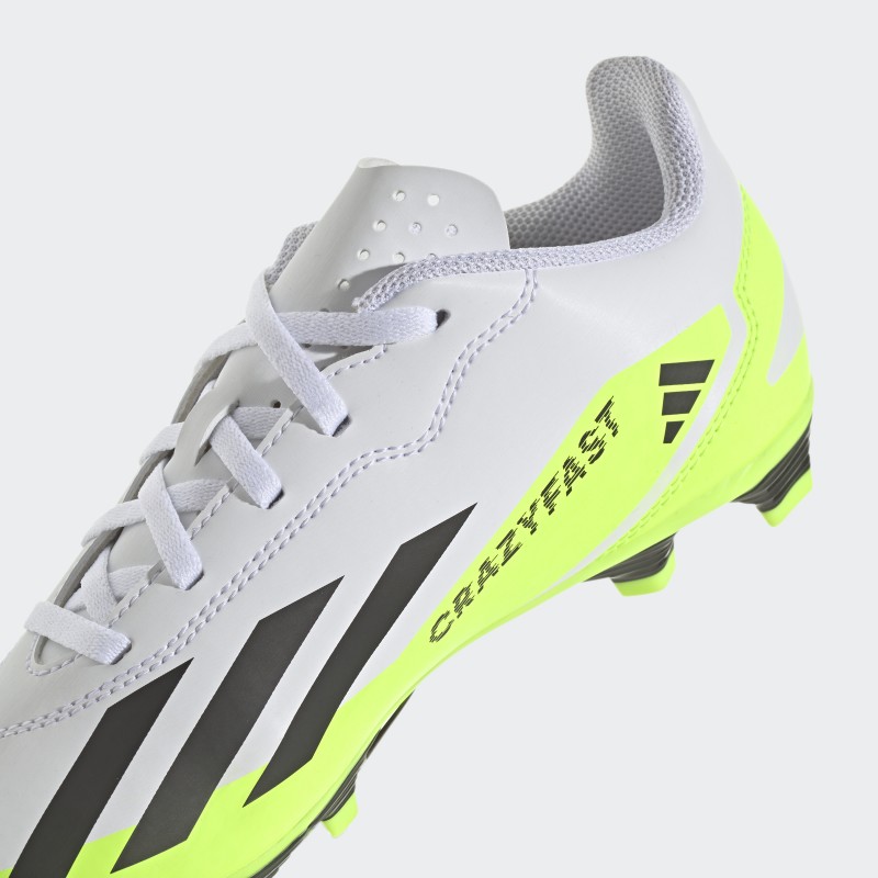 Adidas Kids X Crazyfast.4 Flexible Ground Boots - White