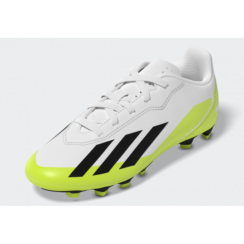 Adidas Kids X Crazyfast.4 Flexible Ground Boots - White