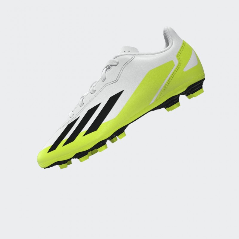 Adidas Kids X Crazyfast.4 Flexible Ground Boots - White