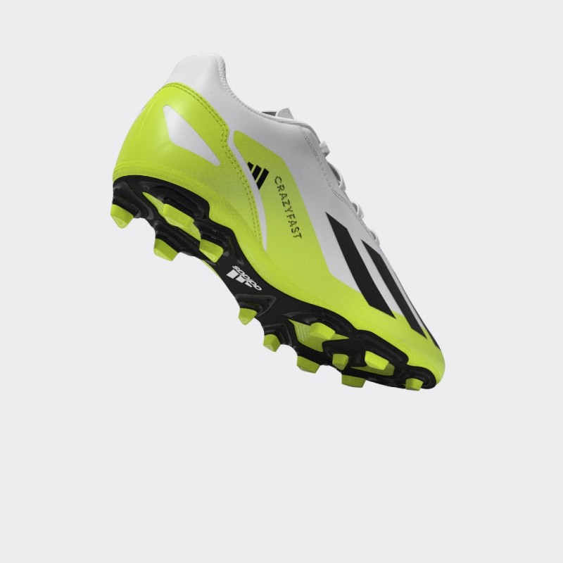 Adidas Kids X Crazyfast.4 Flexible Ground Boots - White