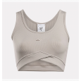 Reebok Womens' Studio Rib Crop Ash Bra