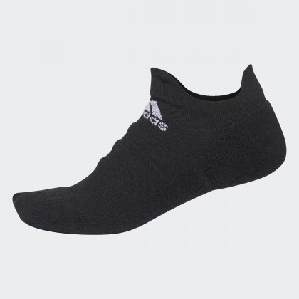 adidas Alphaskin Lightweight Cushioning No-Show Socks - Black