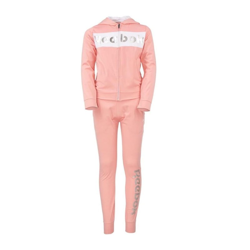 Reebok Kids' Chandal Tod Intl 2Pc Set Tracksuit- طقم رياضي ريبوك تود انتل قطعتين للأطفال لون زهري