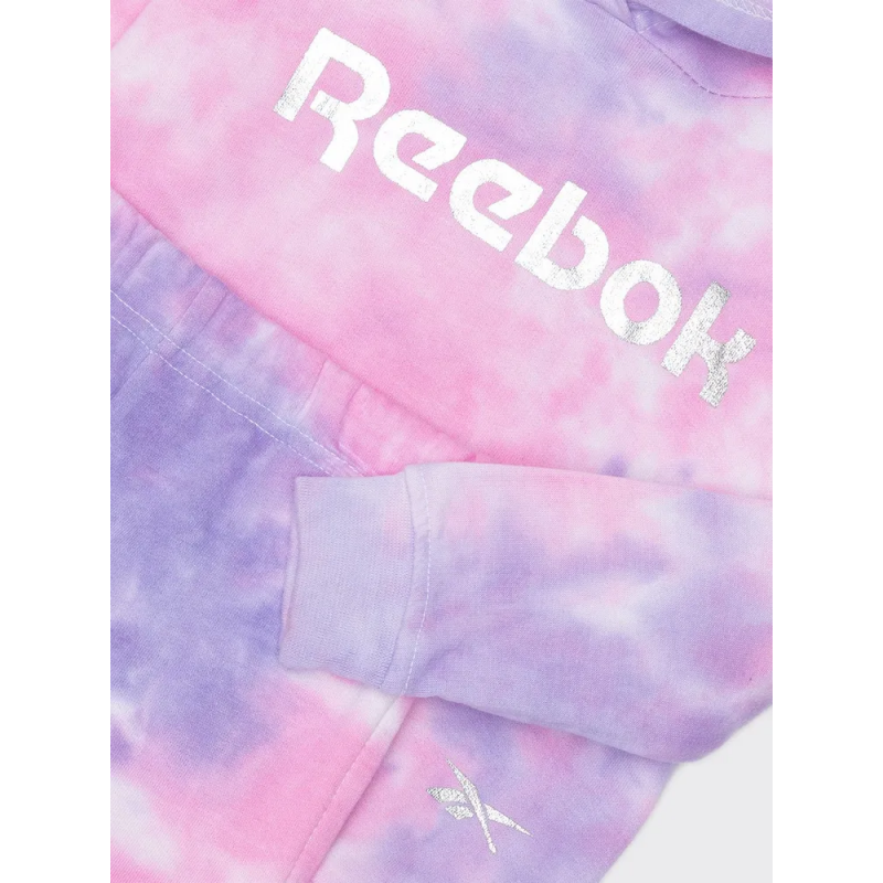 Reebok Kids' Chandal Tod Intl 2Pc Set Tracksuit-  طقم رياضي ريبوك تود انتل قطعتين للأطفال لون زهري وبنفسجي