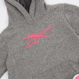 Reebok Girls' Big Logo Hoodi- Grey- هودي ريبوك للأطفال لون رمادي