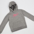 Reebok Girls' Big Logo Hoodi- Grey- هودي ريبوك للأطفال لون رمادي