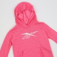 Reebok Girls' Big Logo Hoodi- Pink- هودي ريبوك للأطفال لون زهري