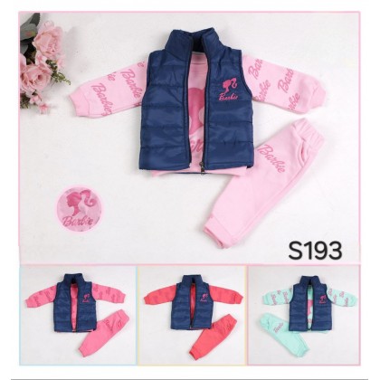 ترينج بناتي باربي لون زهري فاتح