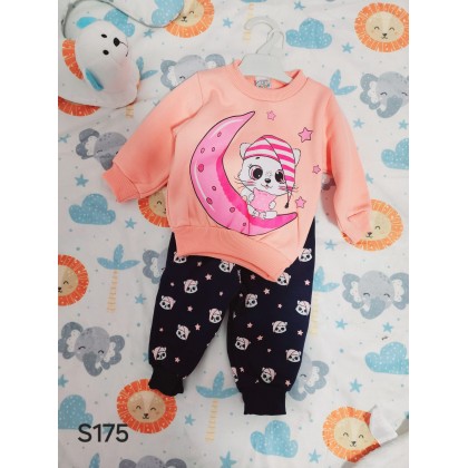 بيجامة بناتي بيبي لون زهري