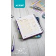 بلانر سلك من الاديب لون اصفر وبنفسجي مقاس 20*17