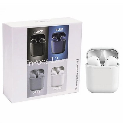 سماعة لاسلكية inpods 12 لون أبيض