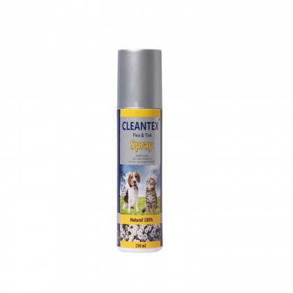 كلينتكس الطبيعي لإبادة الحشرات - رذاذ آمن للكلاب والقطط 250 مل - Cleantex Natural Pet Spray