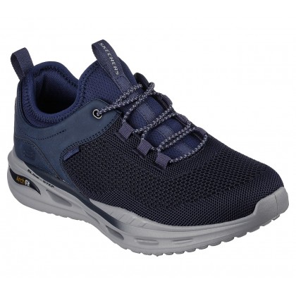 Skechers Men's Relaxed Fit: Arch Fit: Orvan – Percer Shoes-حذاء سكيتشرز ارتش فيت ارفان للرجال لون كحلي ونعل أبيض-