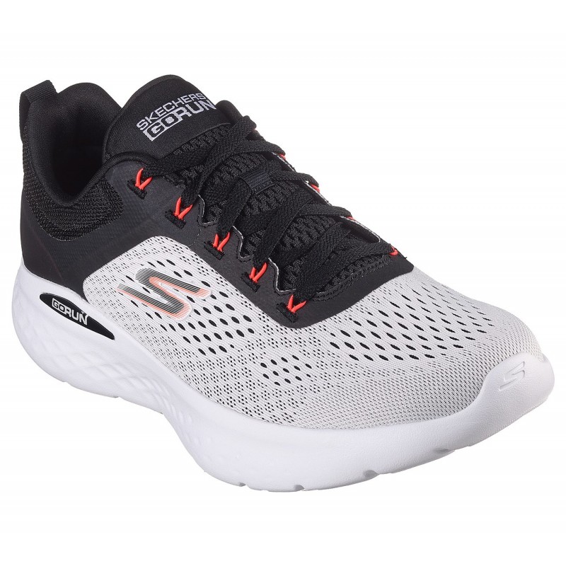 حذاء سكيتشرز جو رن لايت للرجال لون ابيض وأسود ونعل أبيض- Skechers Men's Go Run Lite Shoes