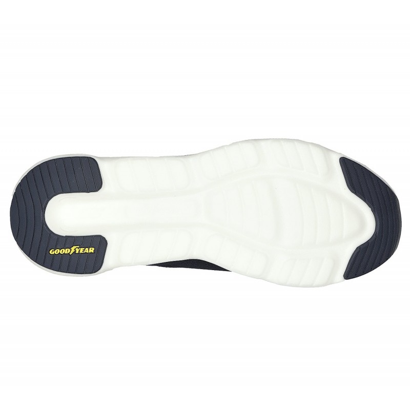حذاء سكيتشرز جو رن سوريل سبيد للرجال لون كحلي ونعل أبيض- Skechers Men's GOrun Swirl Tech Speed Shoes