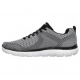 Skechers Mens' Summits - Brisbane Shoes- حذاء سكيتشرز سوميتس بريسبان للرجال لون رمادي وأسود