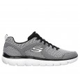 Skechers Mens' Summits - Brisbane Shoes- حذاء سكيتشرز سوميتس بريسبان للرجال لون رمادي وأسود