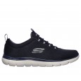 حذاء سكيتشرز سموتيس- لوفين للرجال لون كحلي ونعل أبيض- Skechers Men's Summits - Louvin Shoes