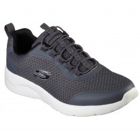 Skechers Men's Sport Dynamight 2.0 Shoes - حذاء سكيتشرز ديانا نايت 2.0 للرجال لون رمادي ونعل أبيض