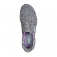 حذاء سكيتشرز سليب انس: سميت للنساء لون رمادي ونعل ابيض- Skechers Women's Slip-ins: Summits - Dazzling Haze Shoes