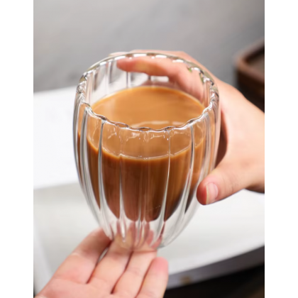 كاسة دبل جلاس سادة بدون يد