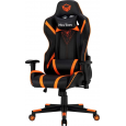 كرسي للألعاب Gaming Chair لون أسود وأبيض وبرتقالي