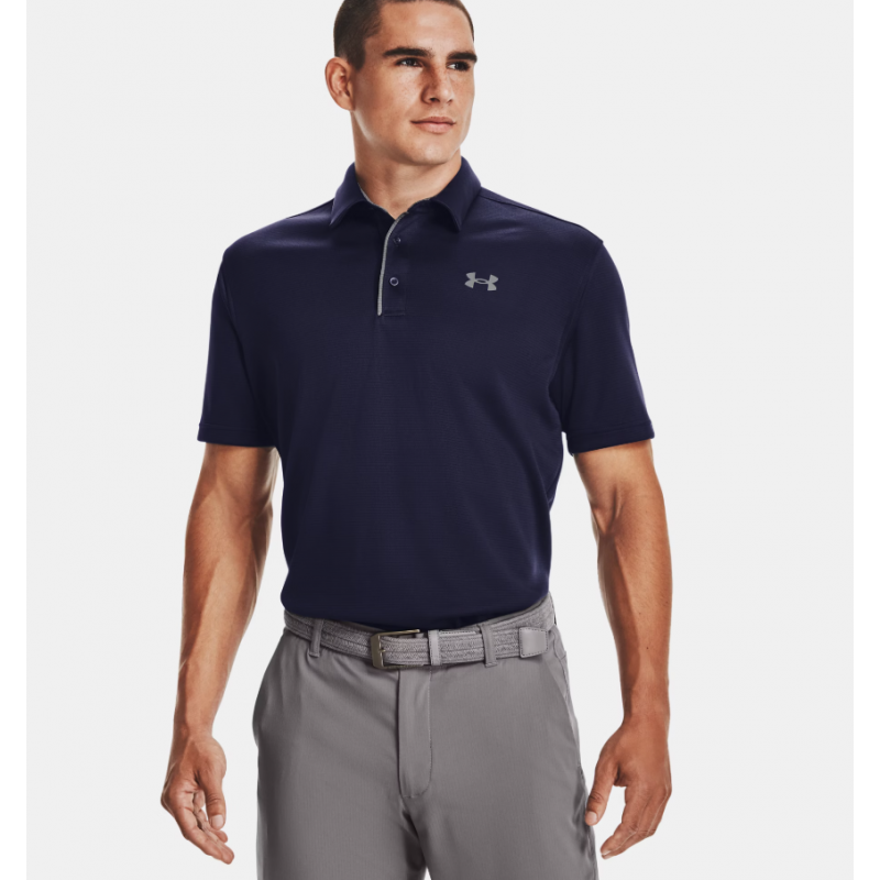 Under Armour Men's Tech Mens Polo Shirt- Navy